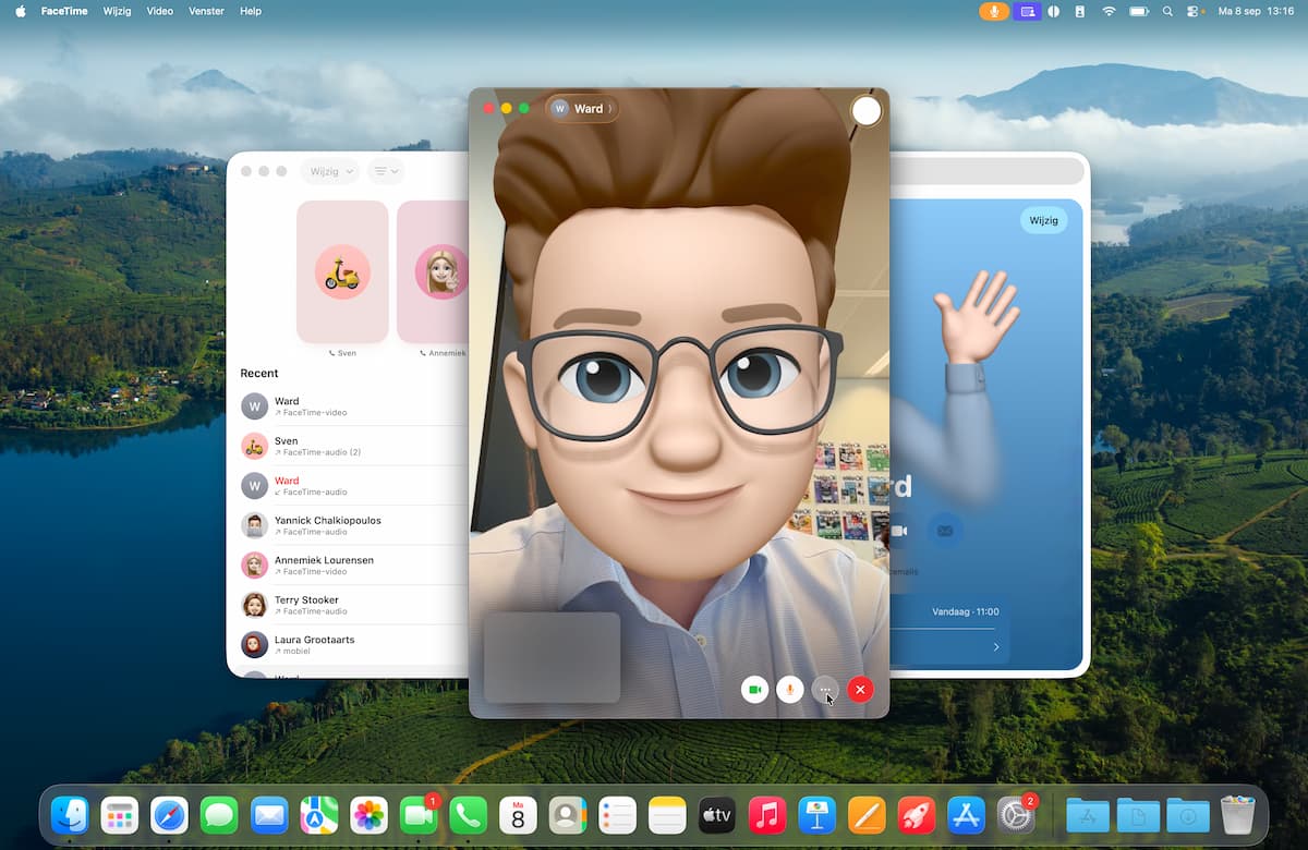 Instructiefoto: Facetime