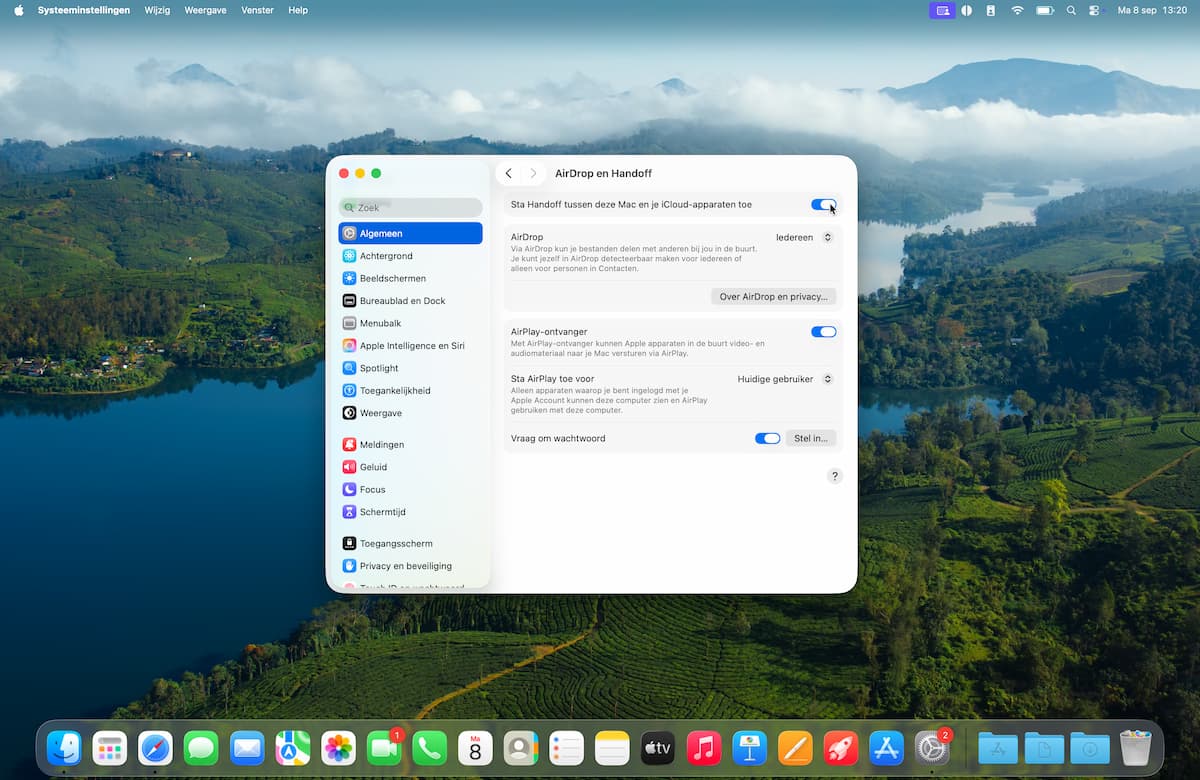 Instructiefoto: Overzetten