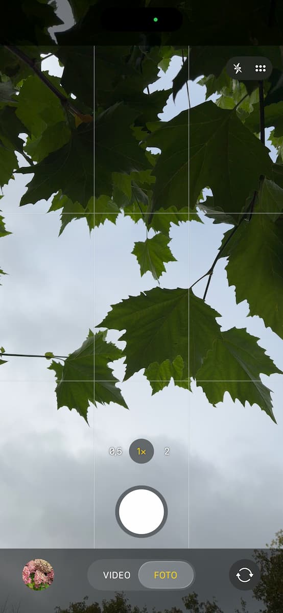 Instructiefoto: Camera