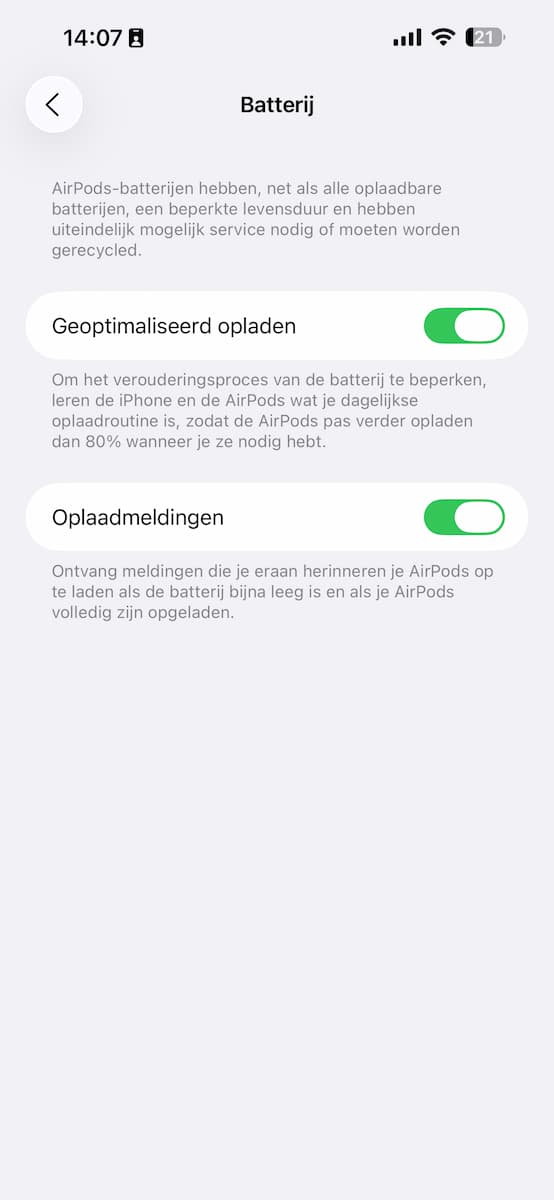 Instructiefoto: Oplaadmeldingen