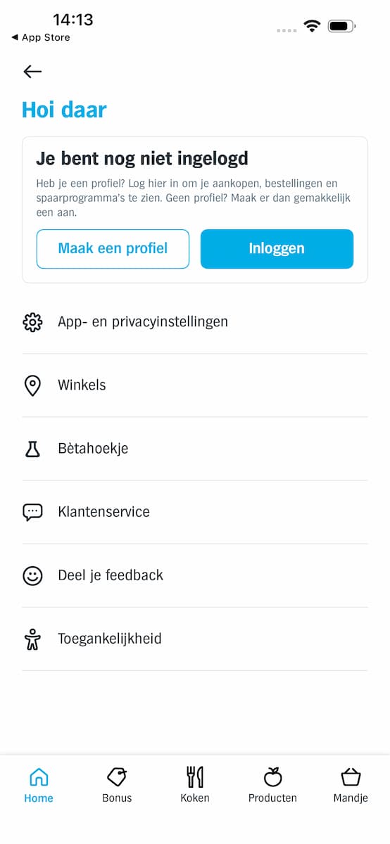 Instructiefoto: Maak een account