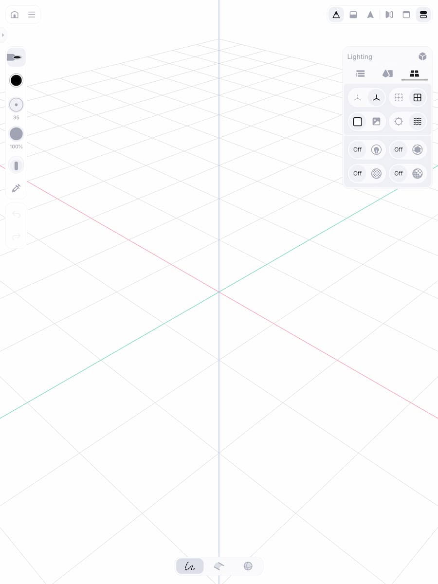 Instructiefoto: Zet de X-, Y- en Z-as aan