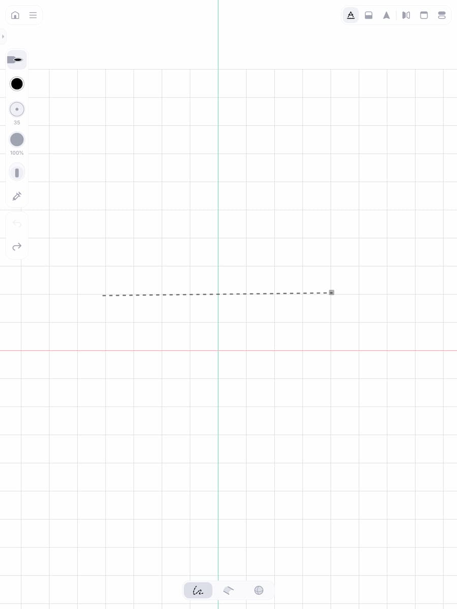 Instructiefoto: Teken de 3D guide