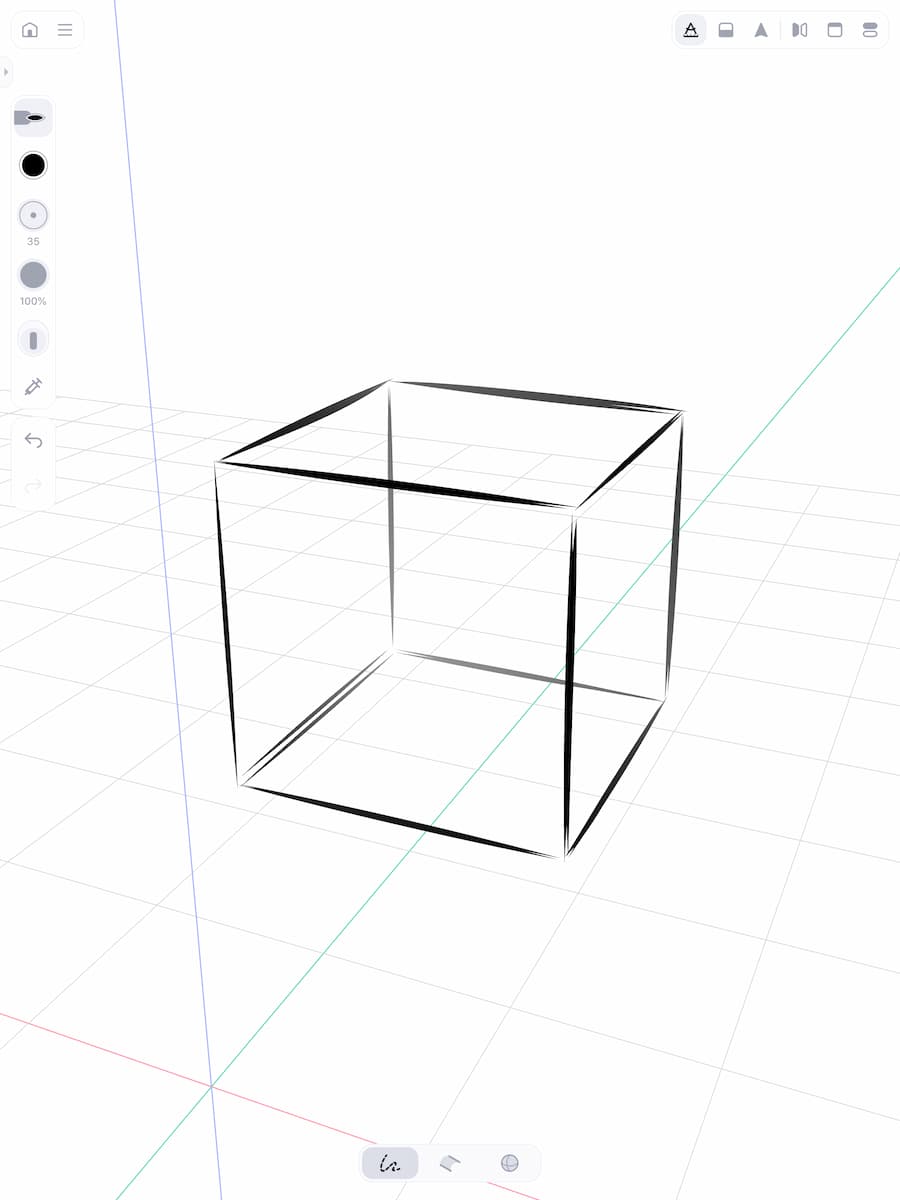 Instructiefoto: Teken de overige zijden