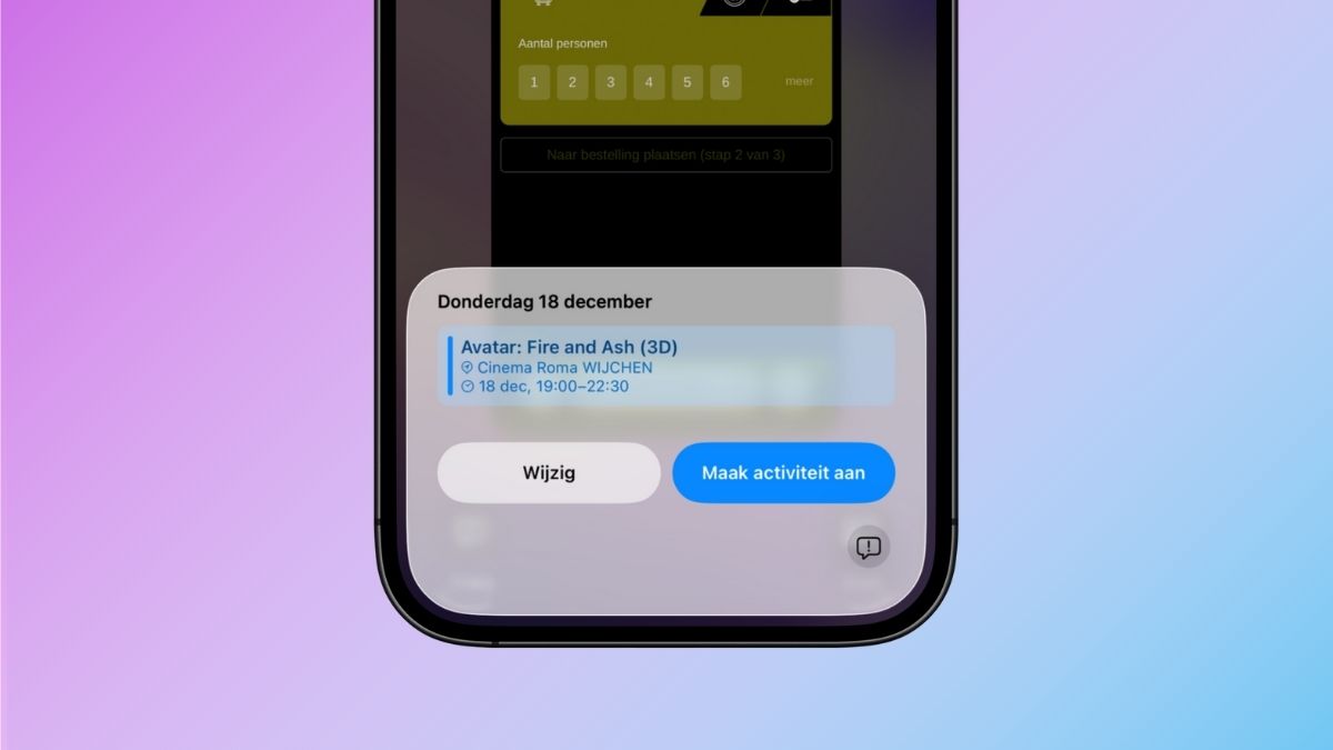 Afspraak screenshot iPhone