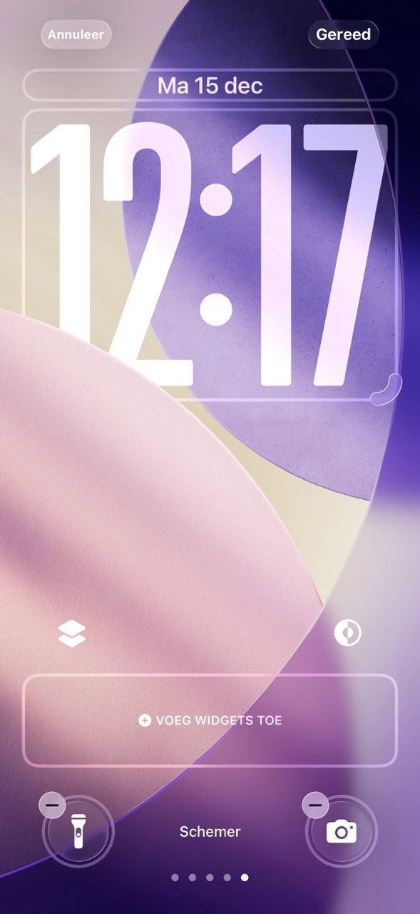 Pas het vergrendelscherm aan