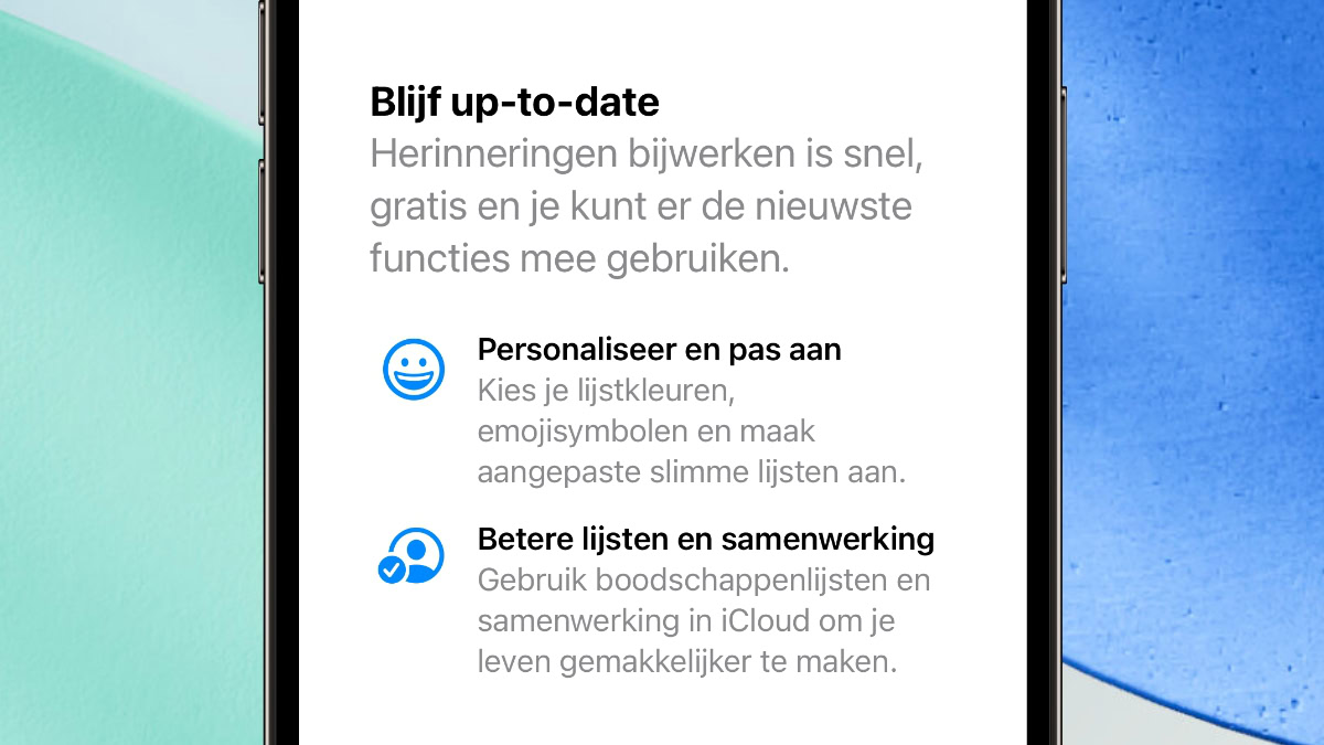 Herinneringen in iOS 26.2