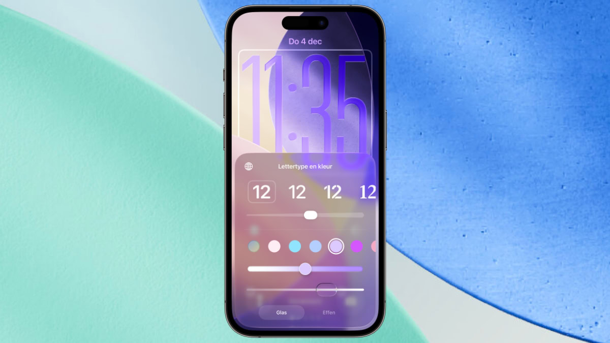 Liquid Glass op het vergrendelscherm