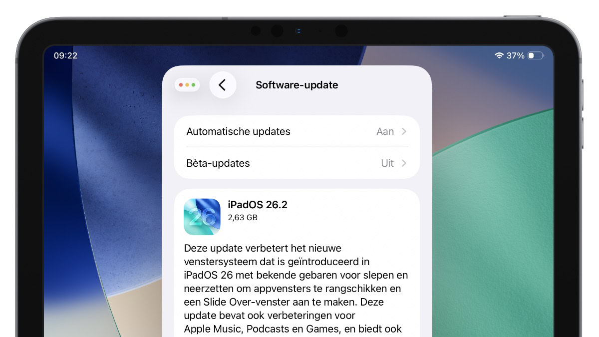 iPadOS 26.2