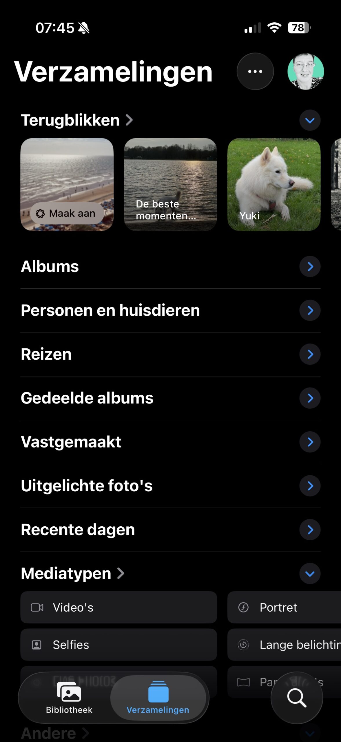Paneel met verzamelingen in Foto's
