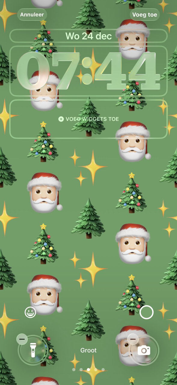 Maak een kerst-achtergrond met emoji