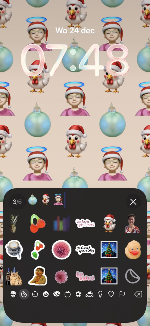 Maak een kerst-achtergrond met emoji