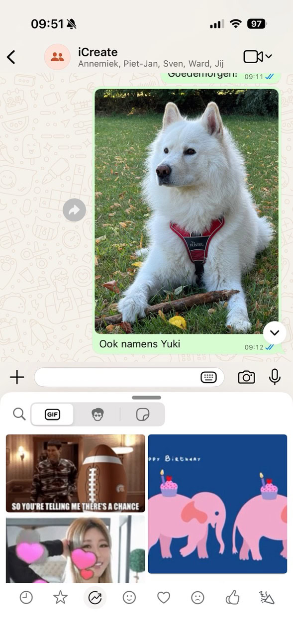 Kerstbericht whatsapp