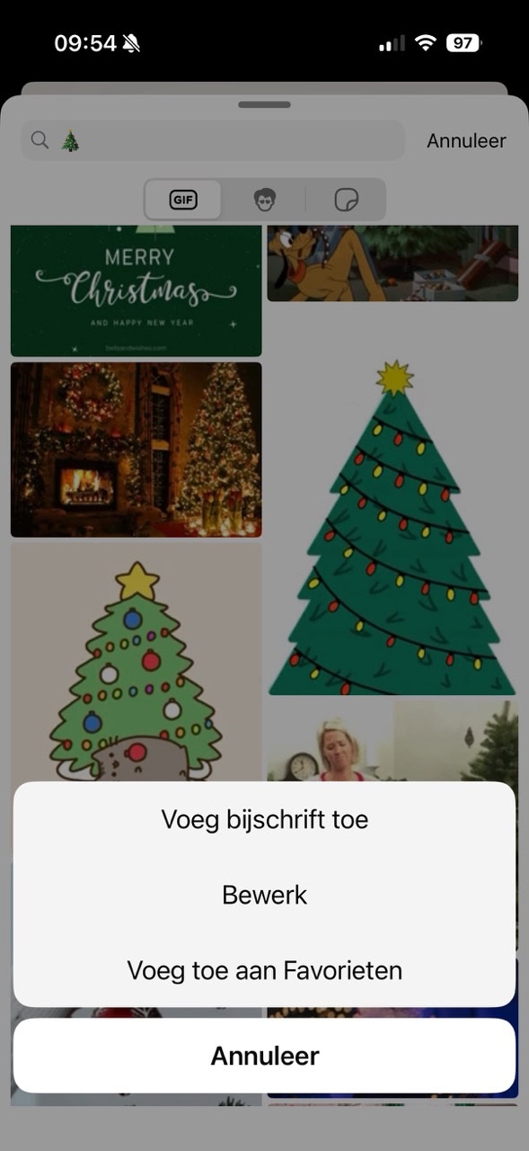 Kerstbericht versturen in Whatsapp