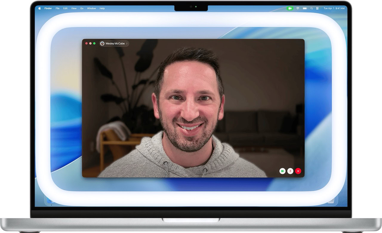 Mac-schemrm met randverlichting