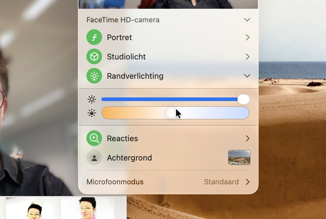 Pas randverlichting aan