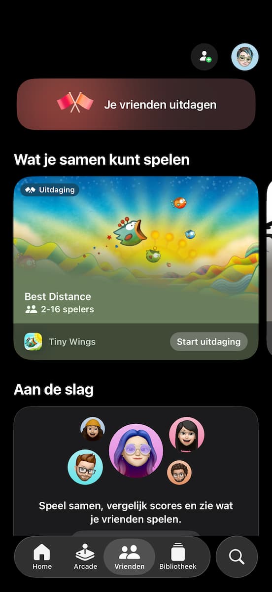 Instructiefoto: Je vrienden uitdagen
