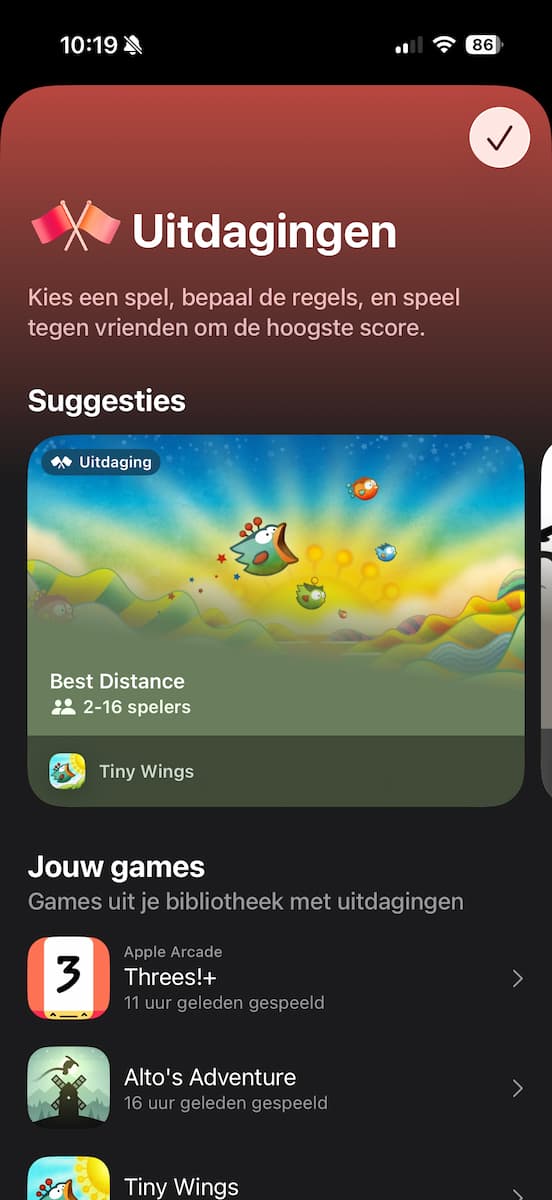 Instructiefoto: Kies een spel