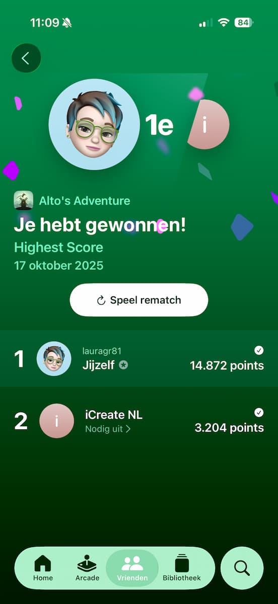 Instructiefoto: De resultaten zijn binnen