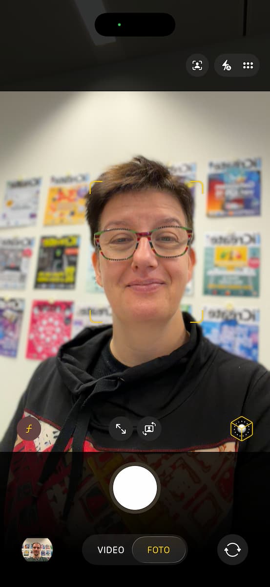 Instructiefoto: Portret-modus