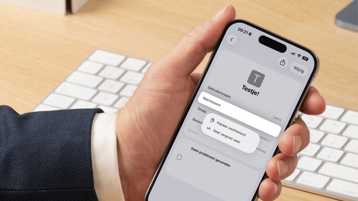 Geef vergroot weer - wachtwoord