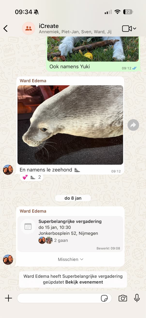 Naamsticker maken in WhatsApp
