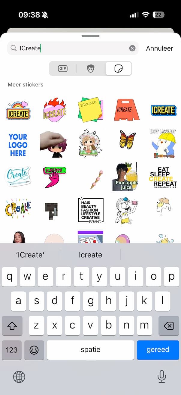 Naamsticker maken in WhatsApp