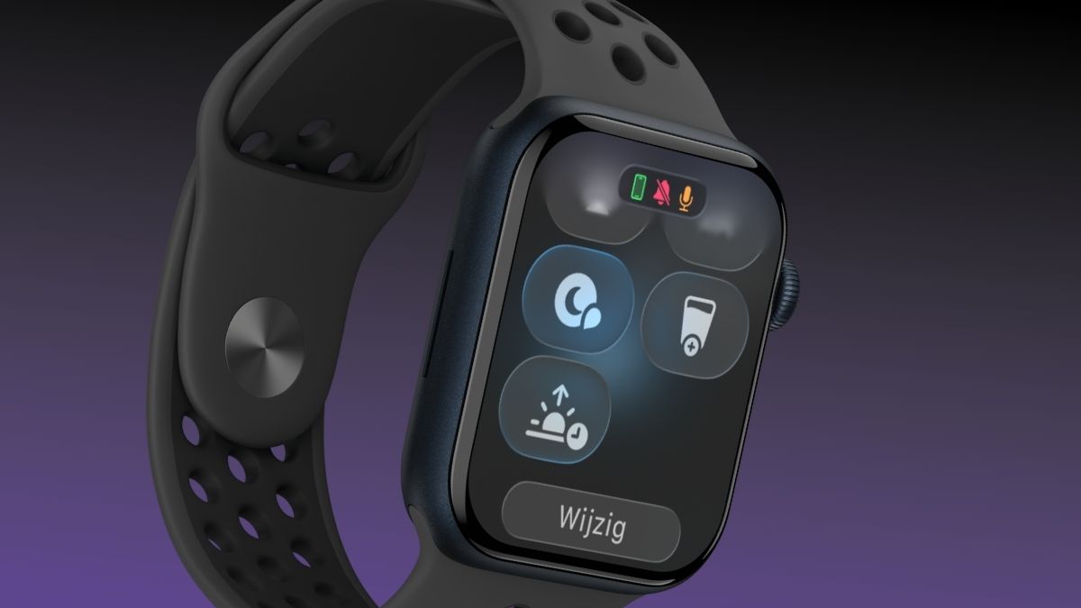 Apple Watch bedieningspaneel
