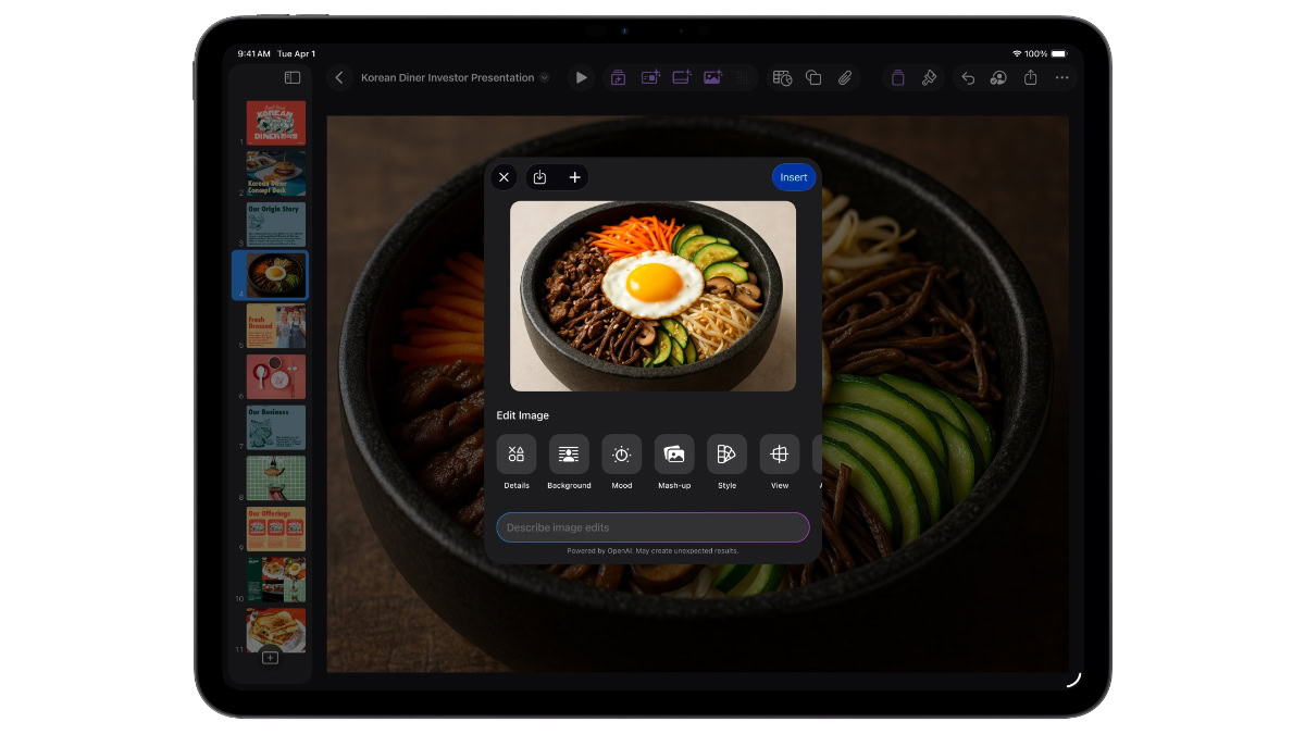 Nieuwe versie Keynote op de iPad