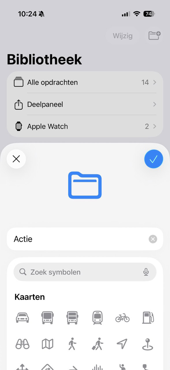 Maak een nieuwe map in opdrachten
