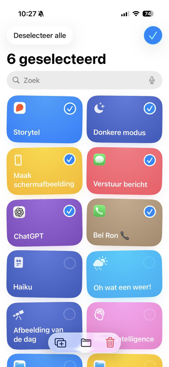 Voeg opdrachten aan de map toe