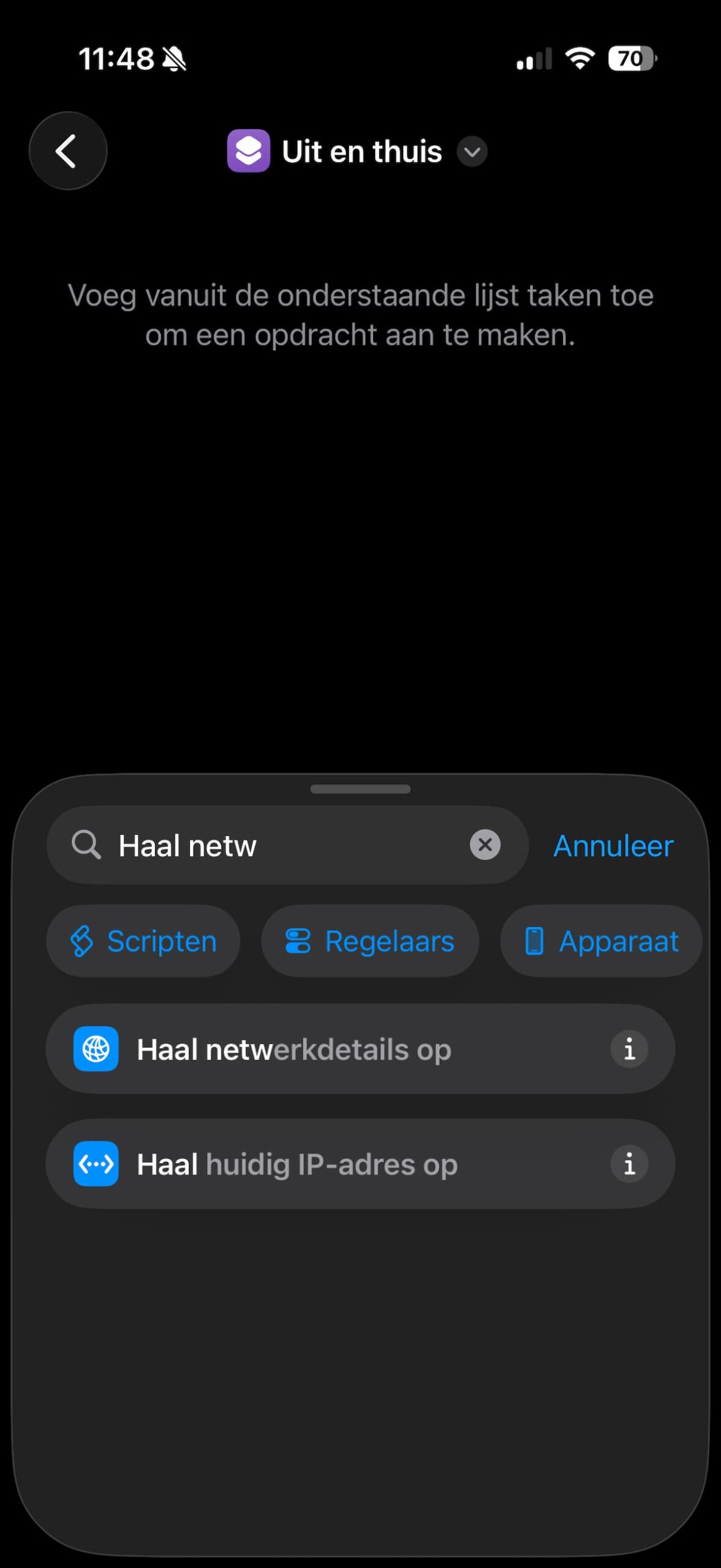 Instructiefoto: Voeg een taak toe