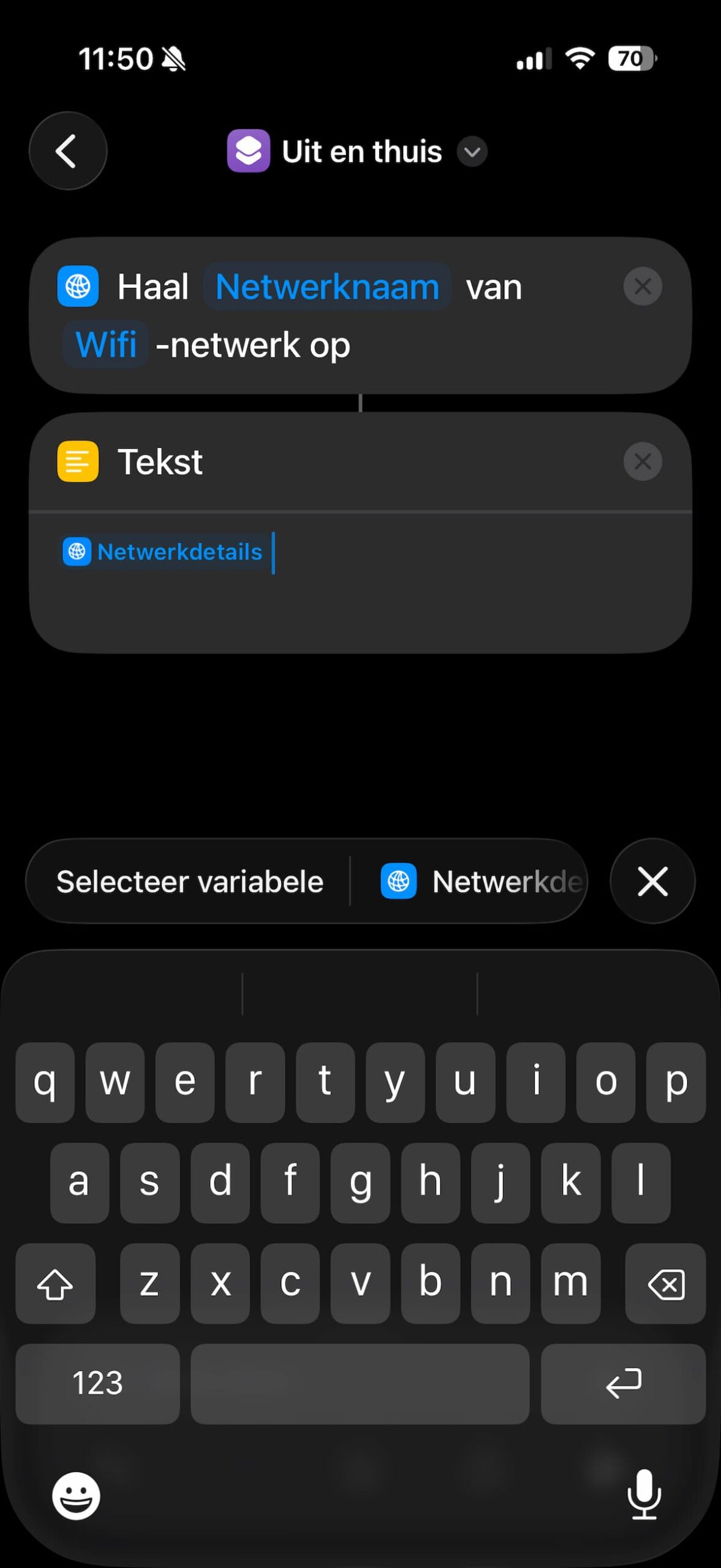 Instructiefoto: Tekst