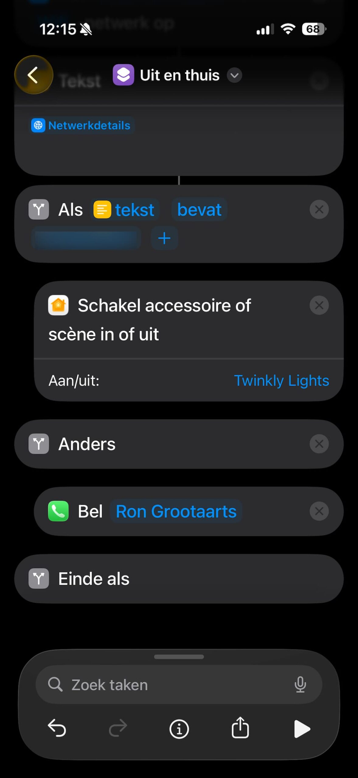 Instructiefoto: Niet thuis?