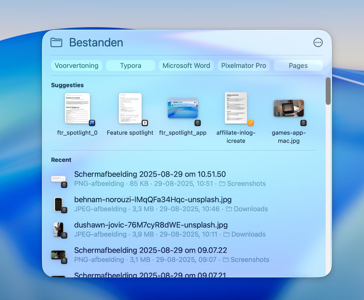 Instructiefoto: Indeling