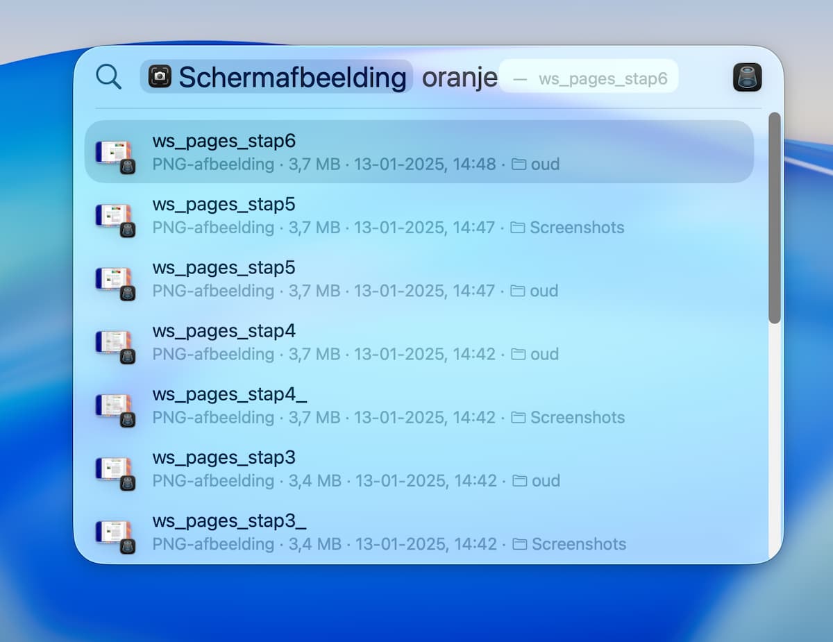 Instructiefoto: Kies een categorie