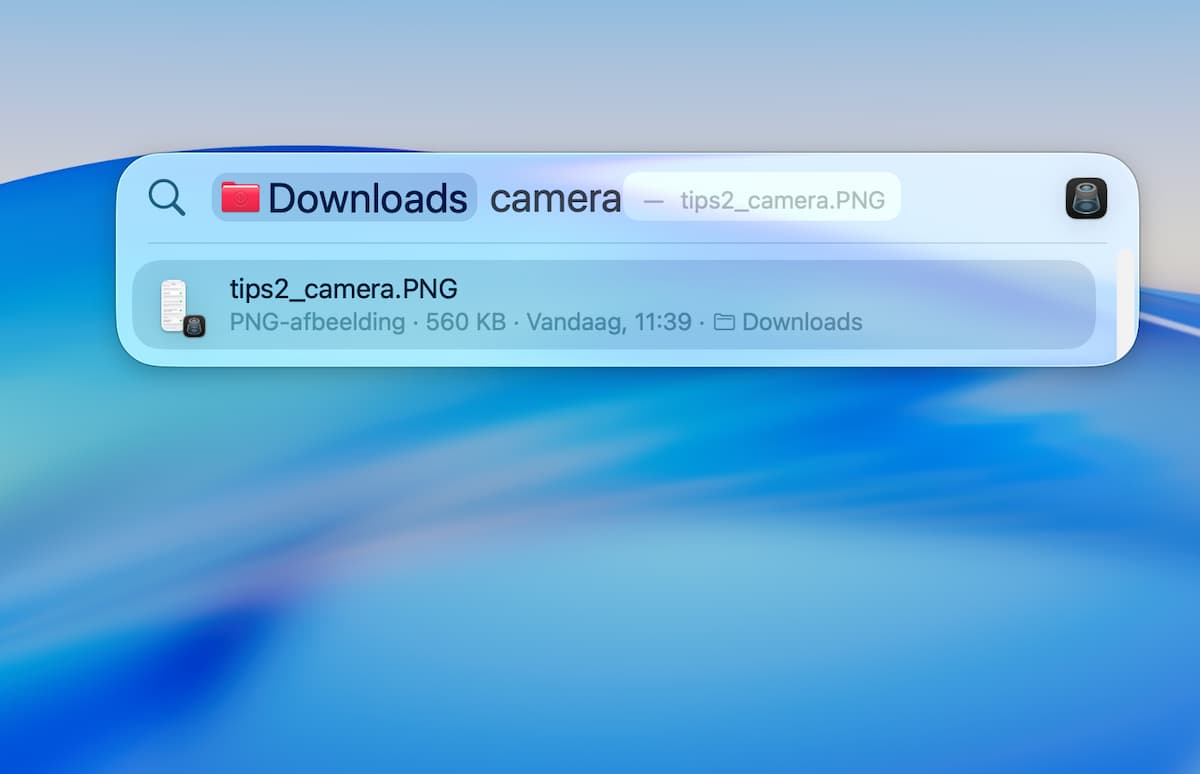 Instructiefoto: Filteren op locatie …