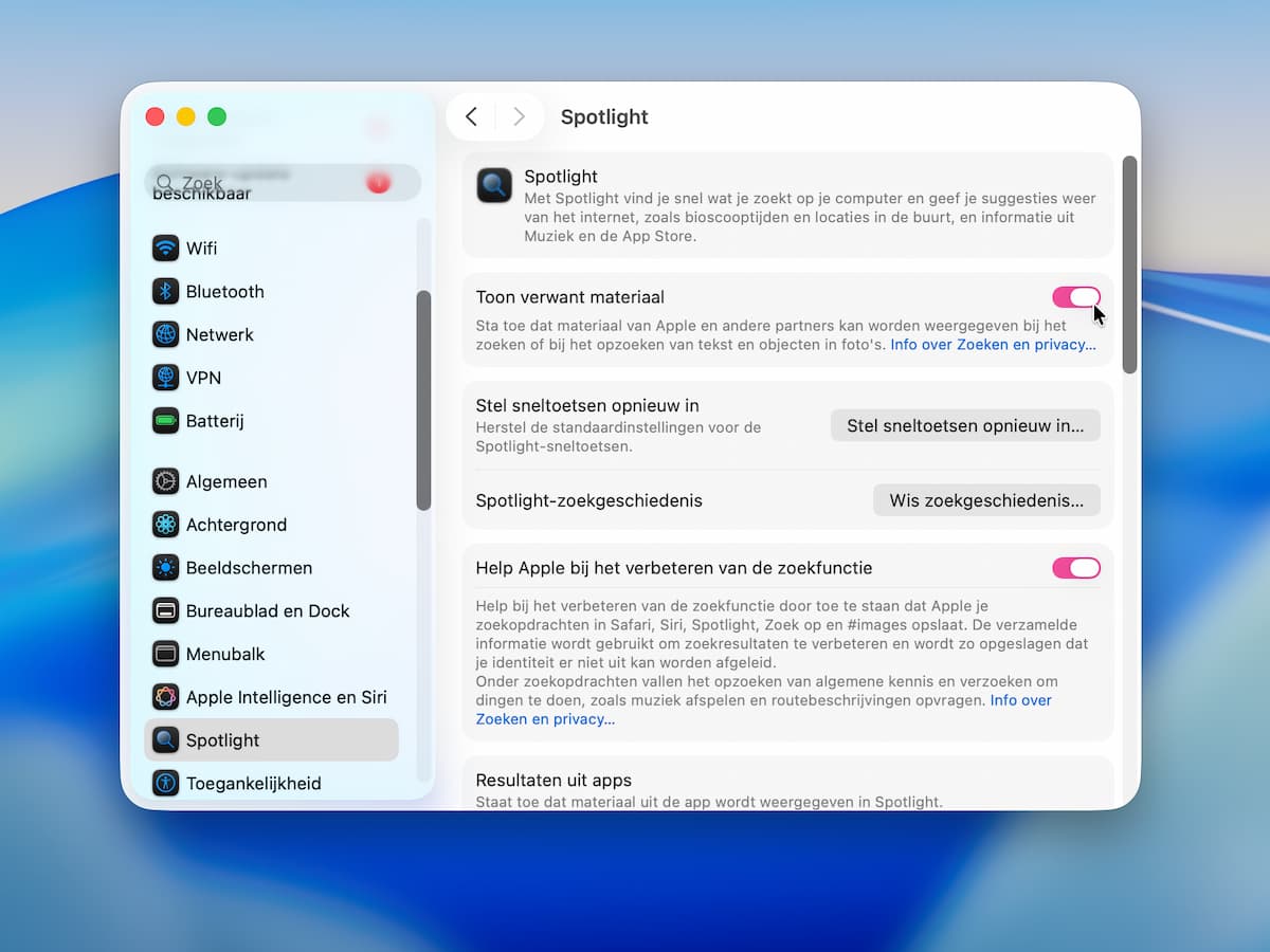 Instructiefoto: Toon verwant materiaal