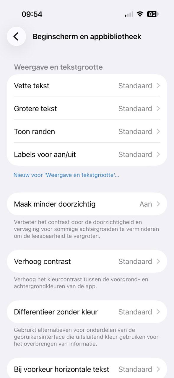 Instructiefoto: Per app