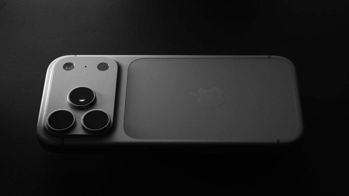 iPhone 17 Pro Max liggend op ondergrond