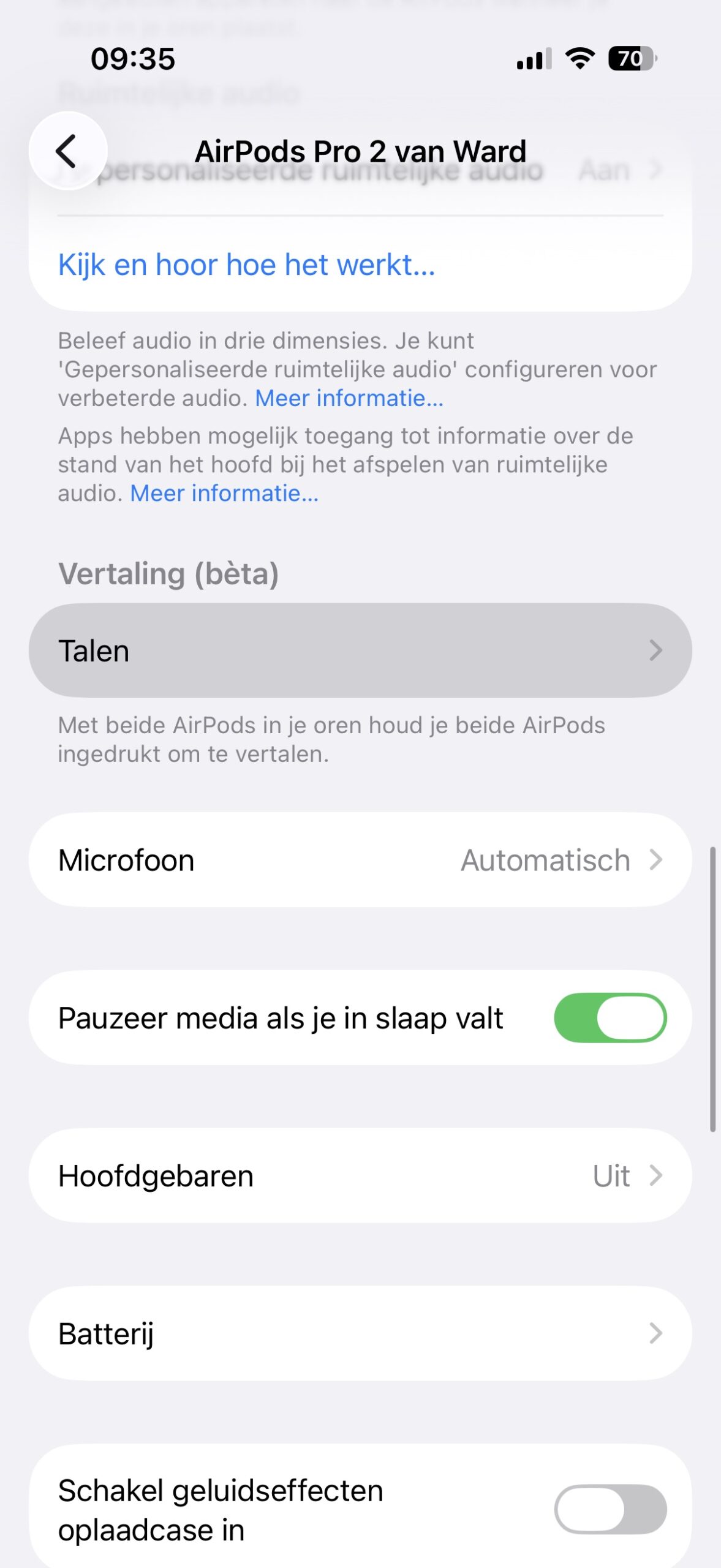 Instructiefoto: Instellingen