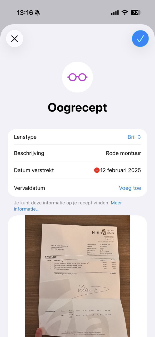 Voeg je gegevens toe