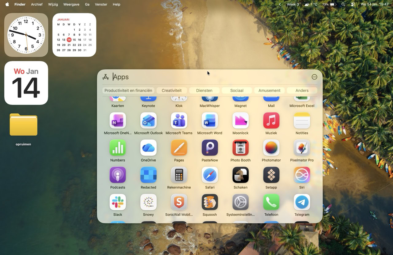 Vind alle apps op je Mac met Spotlight