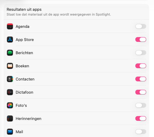 Instructiefoto: Resultaten uit apps
