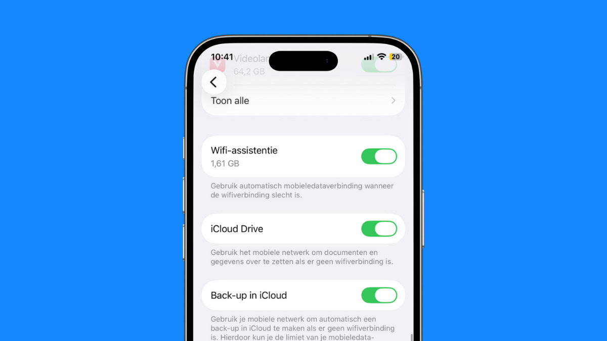 Uitschakelen van Wi-Fi-assistent op iPhone
