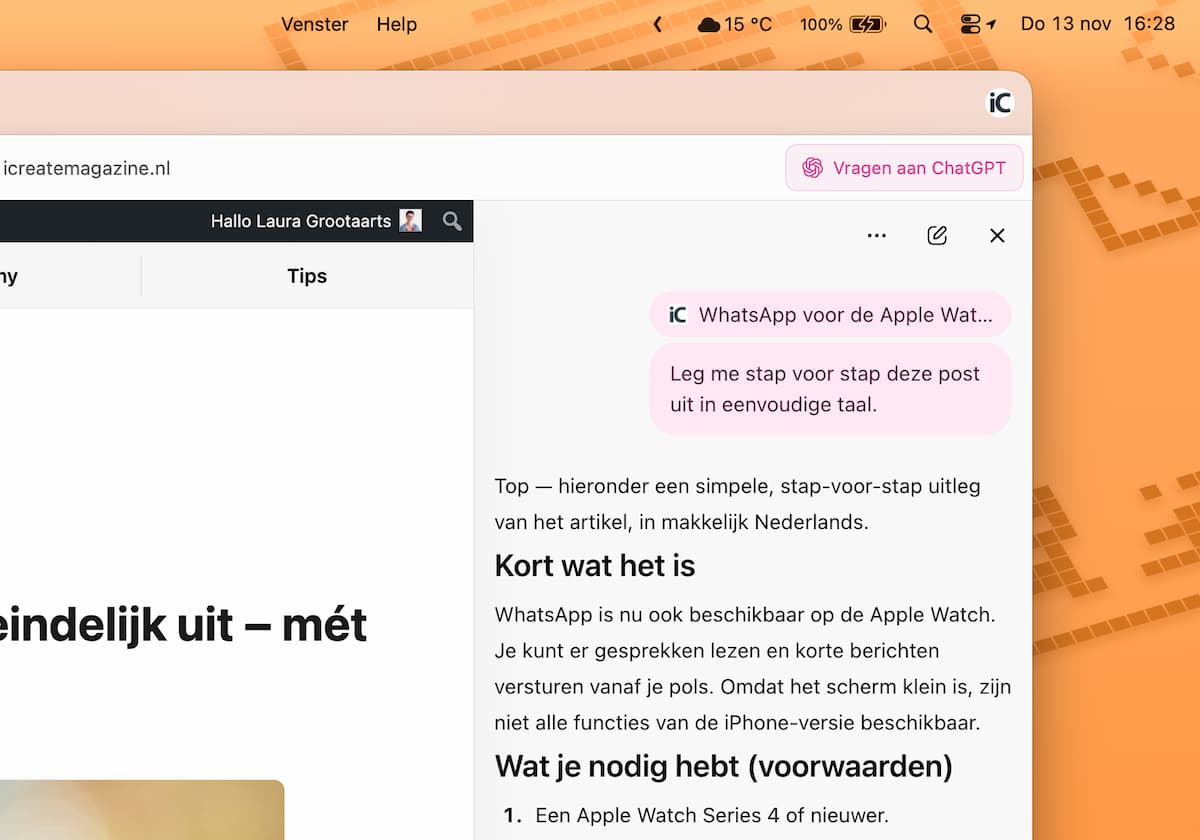 Instructiefoto: Vragen aan ChatGPT