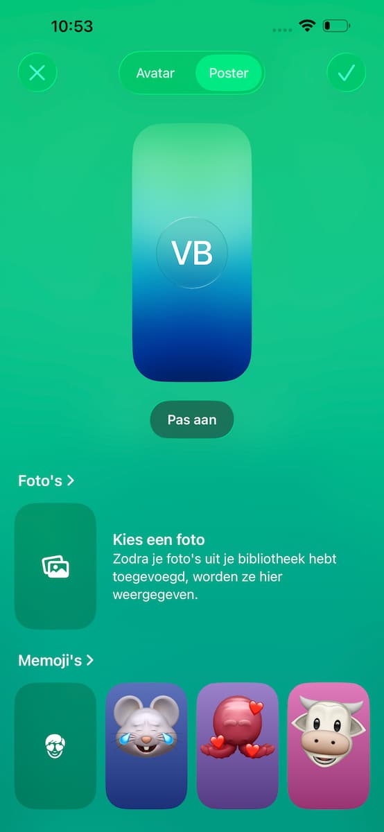 Instructiefoto: Kies een kiekje