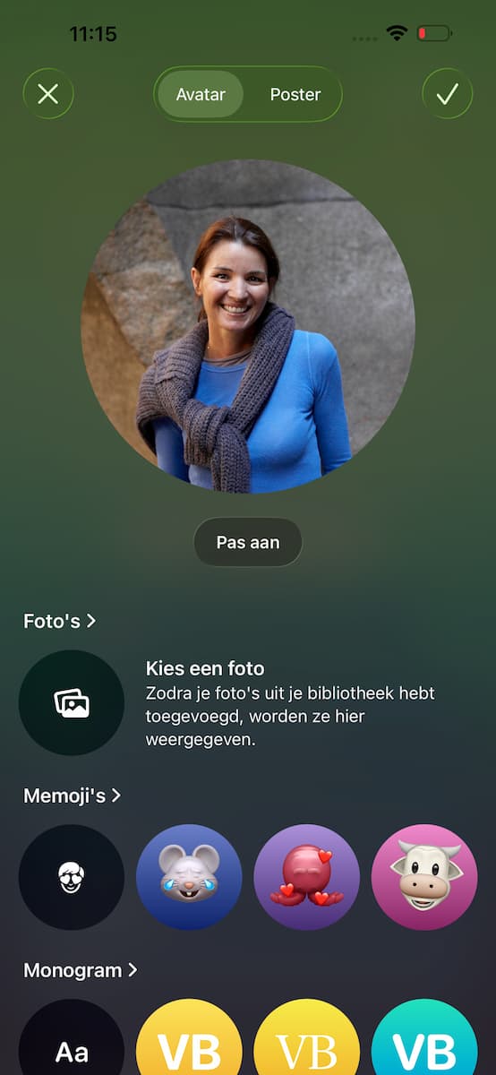 Instructiefoto: De Avatar