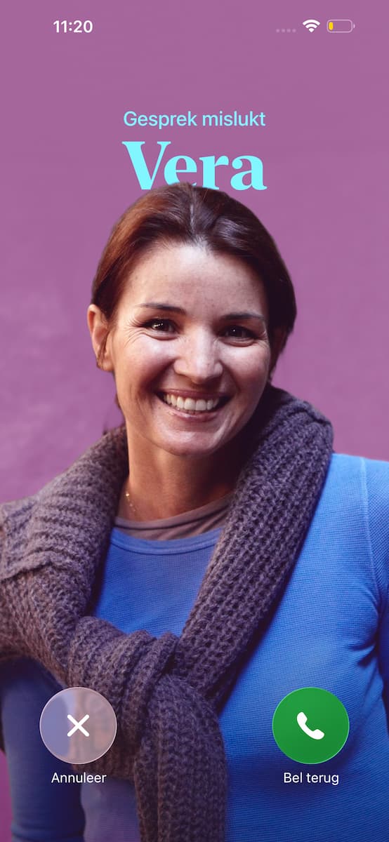 Instructiefoto: Bellen maar