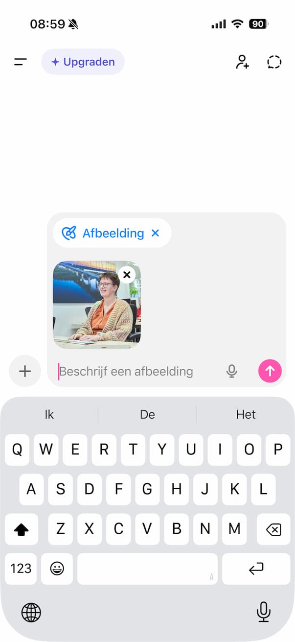 Voeg jouw foto toe als basis